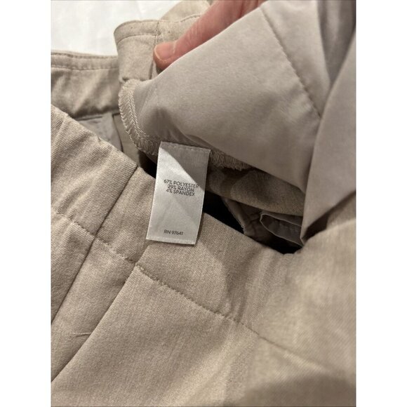 J. Jill Womens Pants Tan 12 Premium Bi-Stretch‎ Career Cotton Rayon Blend Casual - Picture 10 of 11
